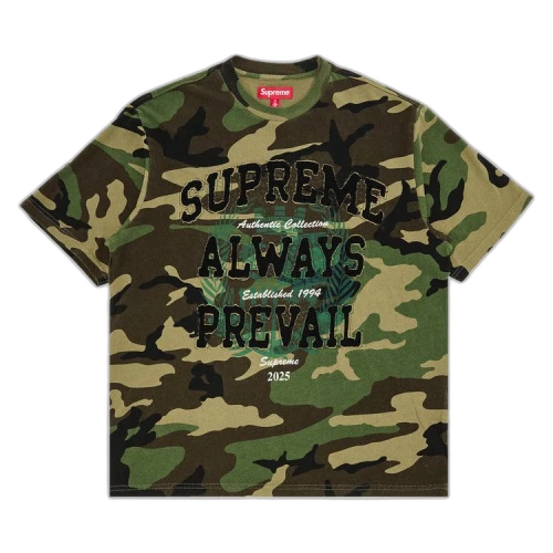 Supreme Always Prevail Short-Sleeve Top 'Woodland Camo'