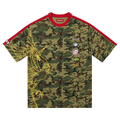 Supreme Crane Short-Sleeve Top 'Woodland Camo'