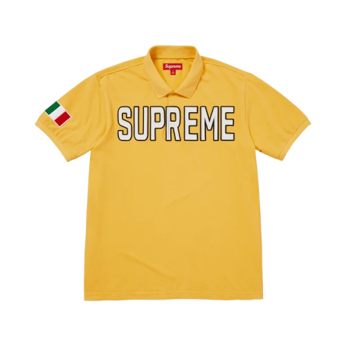 Supreme Twill Appliqué Polo 'Yellow'