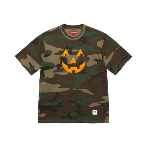 Supreme Pumpkin Short-Sleeve Top 'Woodland Camo'