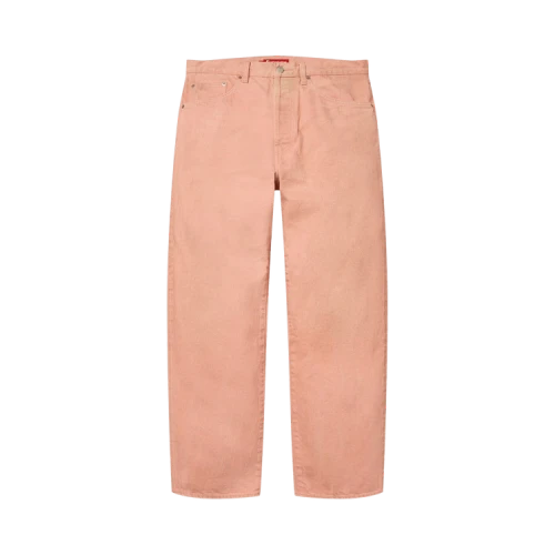 Supreme Distressed Loose Fit Selvedge Jean 'Washed Pink'