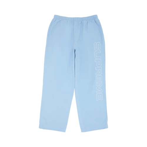 Supreme Spellout Embroidered Ripstop Track Pant 'Light Blue'