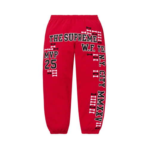 Supreme League Champs Sweatpant 'Red'