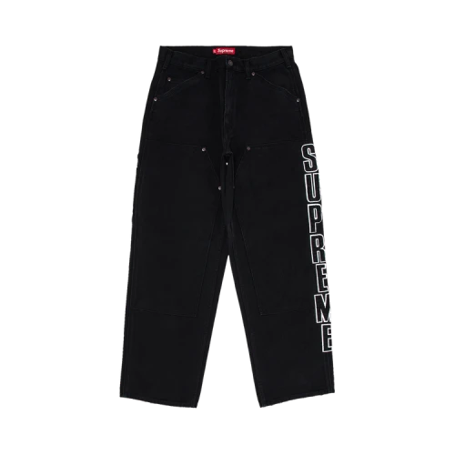 Supreme Reflective Double Knee Pant 'Black'
