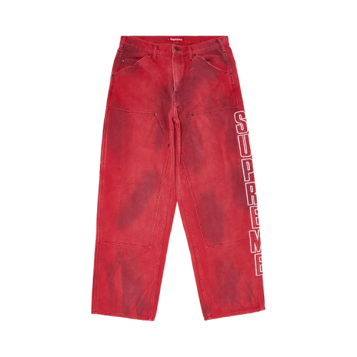 Supreme Reflective Double Knee Pant 'Red'