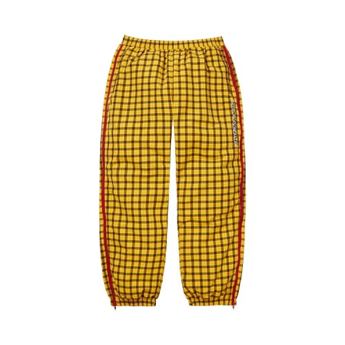 Supreme Plaid Warm Up Pant 'Yellow'