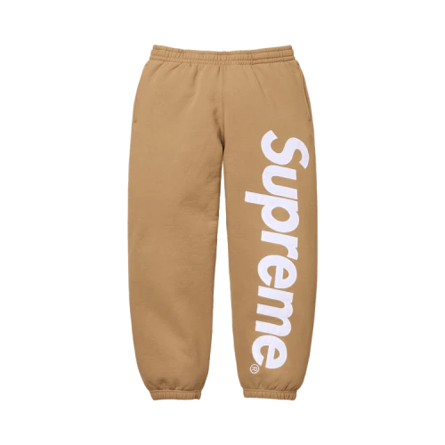 Supreme Satin Appliqué Sweatpant 'Light Tan'