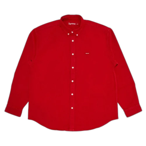 Supreme Small Box Denim Shirt 'Red'