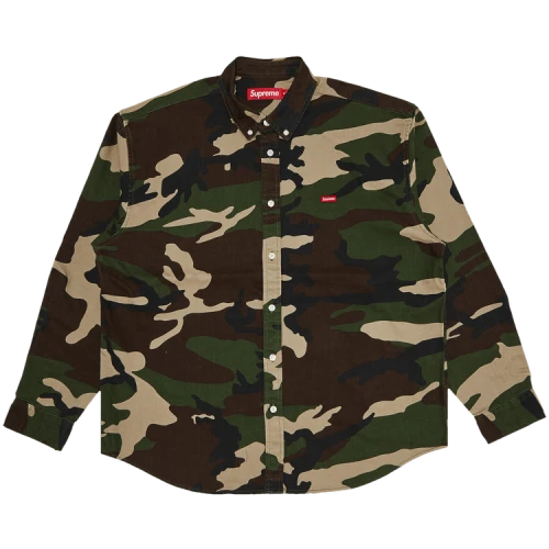 Supreme Small Box Denim Shirt 'Woodland Camo'