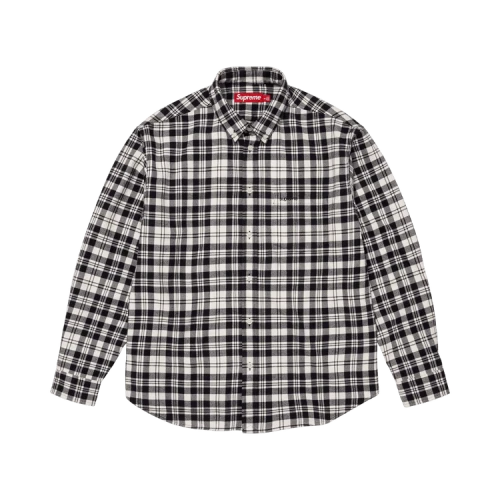 Supreme Plaid Flannel Shirt 'White'