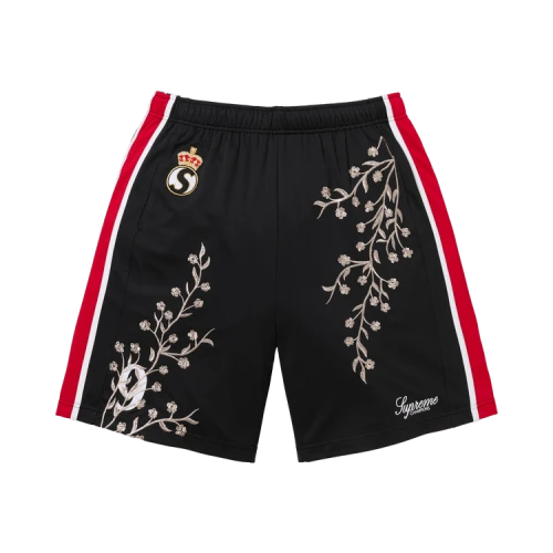 Supreme Floral Soccer Short 'Black'