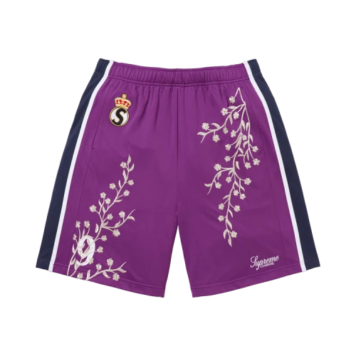 Supreme Floral Soccer Short 'Purple'