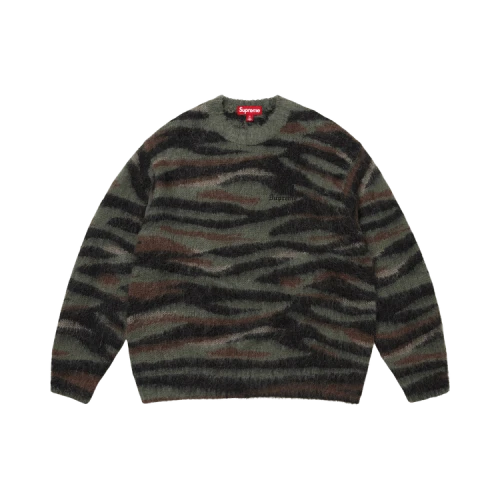 Supreme Brushed Mohair Sweater 'Tiger Camo'