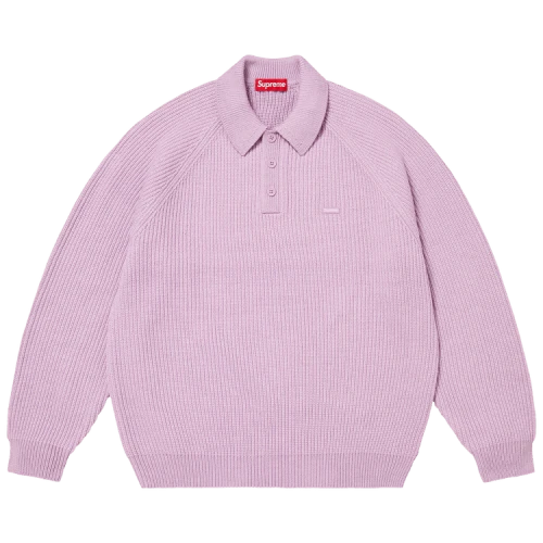 Supreme Small Box Polo Sweater 'Lavender'