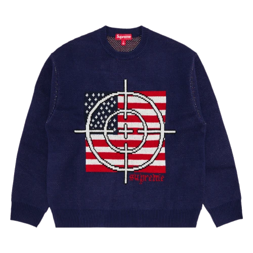 Supreme Target Sweater 'Navy'