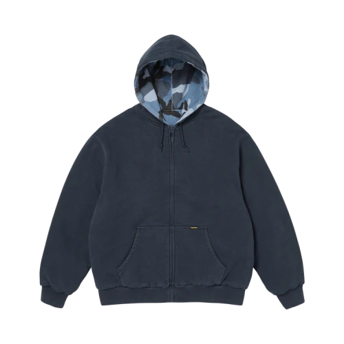 Supreme Reversible Work Zip Up Hooded Sweatshirt 'Navy'