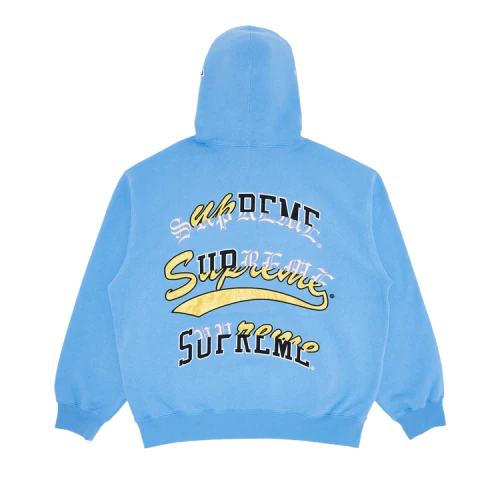 Supreme Multi Logos Hooded Sweatshirt 'Light Blue'