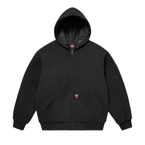 Supreme x Dickies Quilted Lined Zip Up Hooded Sweatshirt 'Black'