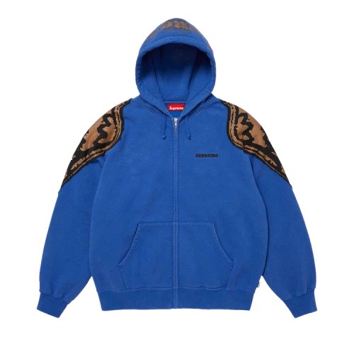 Supreme Wings Zip Up Hooded Sweatshirt 'Royal'