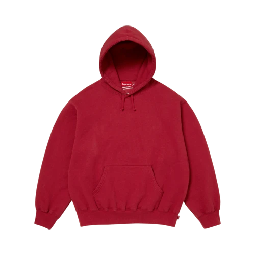 Supreme Satin Appliqué Hooded Sweatshirt 'Dark Red'