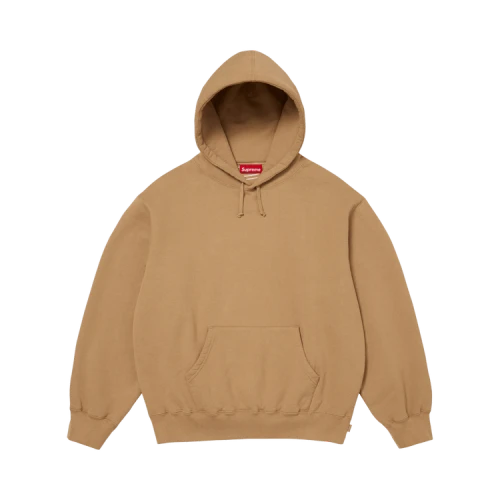 Supreme Satin Appliqué Hooded Sweatshirt 'Light Tan'