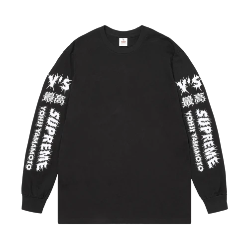 Supreme x Y’s Long-Sleeve Tee 'Black'