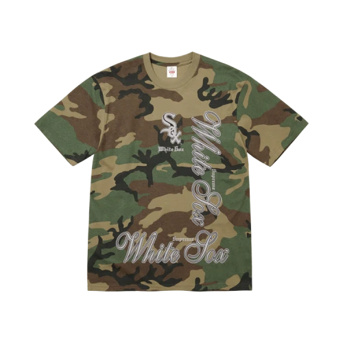 Supreme x MLB Teams Tee 'Woodland Camo'