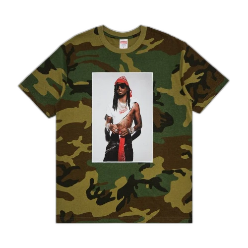 Supreme Playboi Carti Tee 'Woodland Camo'