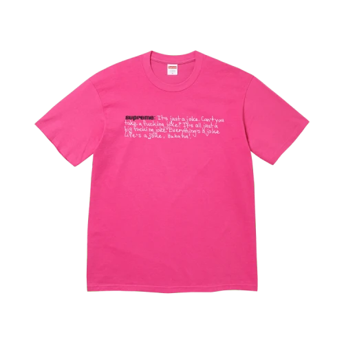 Supreme Joke Tee 'Fuchsia'