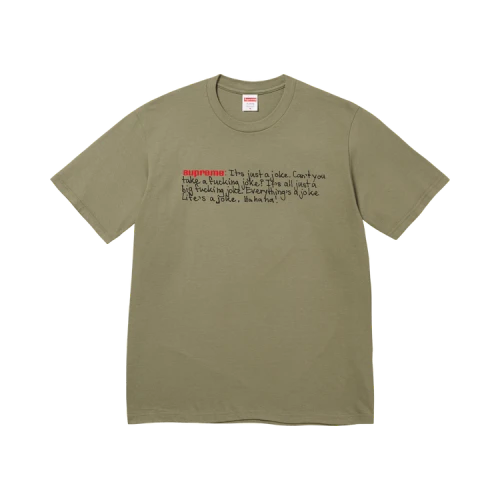 Supreme Joke Tee 'Light Olive'