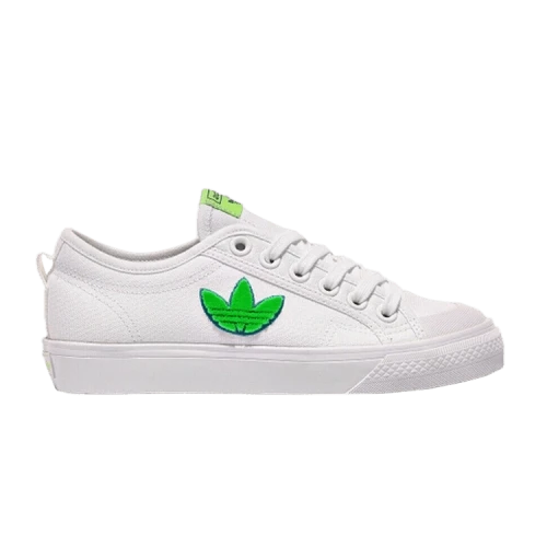 adidas Nizza Trefoil 'White Signal Green'