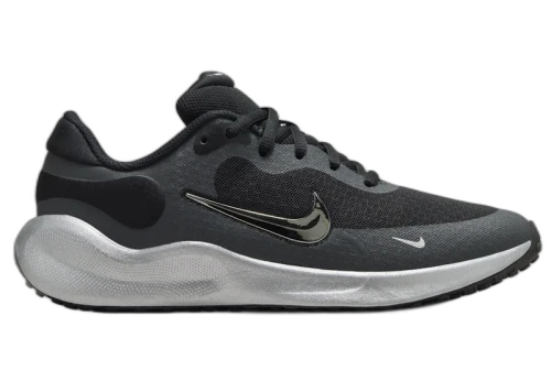 Nike Revolution 7 SE Black Anthracite Smoke Grey Metallic Silver (GS)