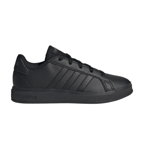 adidas Grand Court Lace-Up K 'Black Grey'