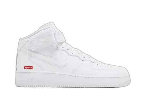 Nike Supreme x Air Force 1 Mid 'Box Logo - Triple White'