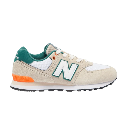 New Balance 574 Big Kid 'White Green'