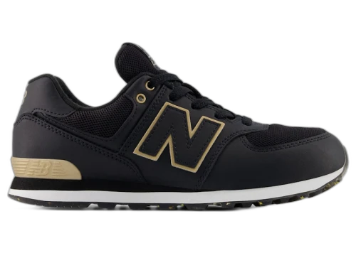 New Balance 574 Lace Black Gold (GS)