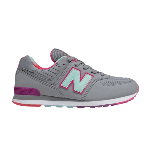 New Balance 574 Big Kid 'Steel Bali Blue'