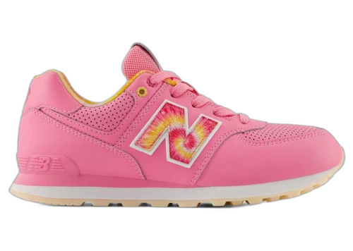 New Balance 574 Signal Pink Clementine Tie-Dye (GS)