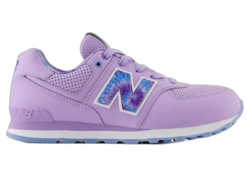 New Balance 574 Lilac Glo Electric Sky Tie-Dye (GS)