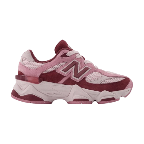 New Balance 9060 Big Kid Wide 'Pink Granite Washed Burgundy'