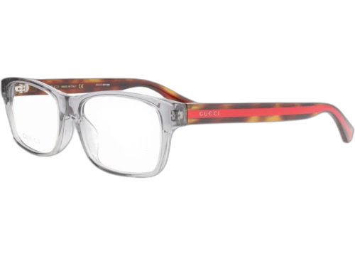 Gucci Square Eyeglasses Grey/Havana/Transparent (GG0006OA-30001020-004)