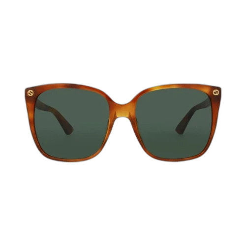 Gucci Square Sunglasses 'Havana/Green'