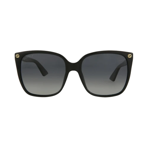 Gucci Square-Frame Acetate Sunglasses Black Black Grey (GG0022S-30000969-007)