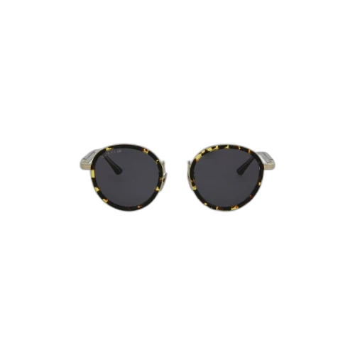 Gucci Round Titanium Sunglasses 'Black'