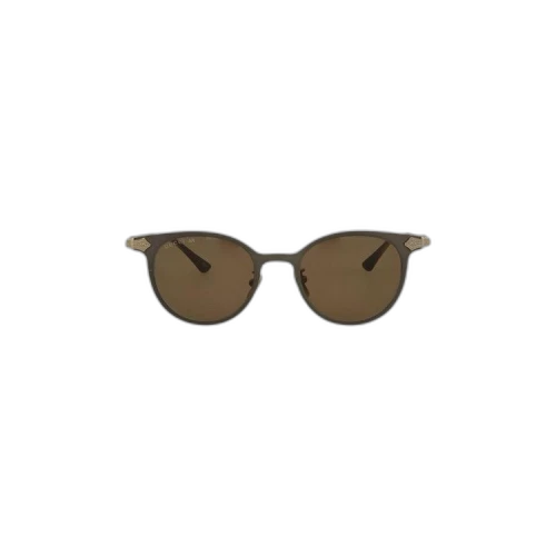 Gucci Round Titanium Sunglasses 'Brown'