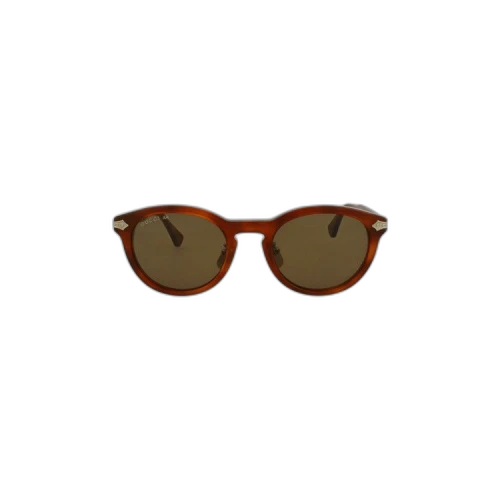 Gucci Round Acetate Sunglasses 'Brown'