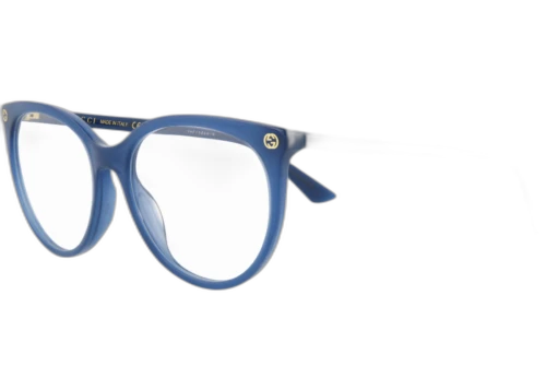 Gucci Round Eyeglasses Blue/Blue/Transparent (GG0093O-30001511-006)