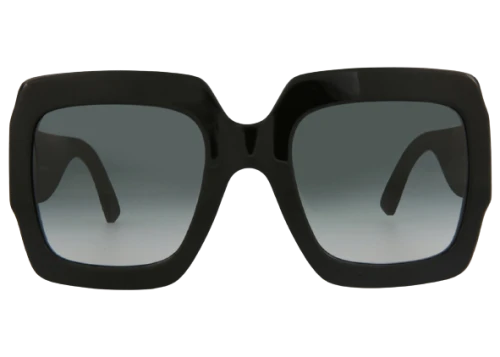 Gucci Square-Frame Acetate Sunglasses Black/Grey (GG0102S-30001538-001-00011)