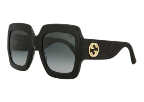 Gucci Square Sunglasses Black/Grey (GG0102S-30001538-001)