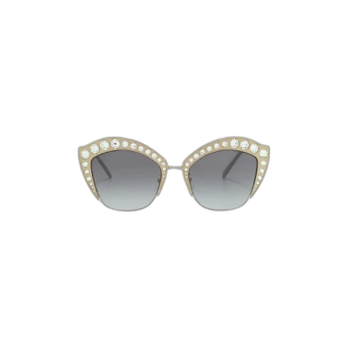 Gucci Cat Eye Metal Sunglasses 'Gold'